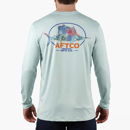Mens Summertime UVX LS Sun Protection Fishing Shirt - AFTCO