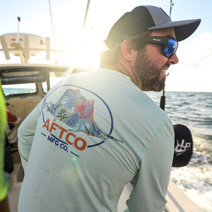 Mens Summertime UVX LS Sun Protection Fishing Shirt - AFTCO