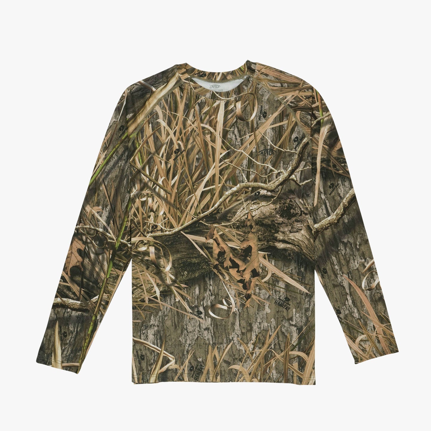 Mens Mossy Oak® Camo LS Performance Shirt - AFTCO