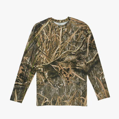 Mens Mossy Oak® Camo LS Performance Shirt - AFTCO