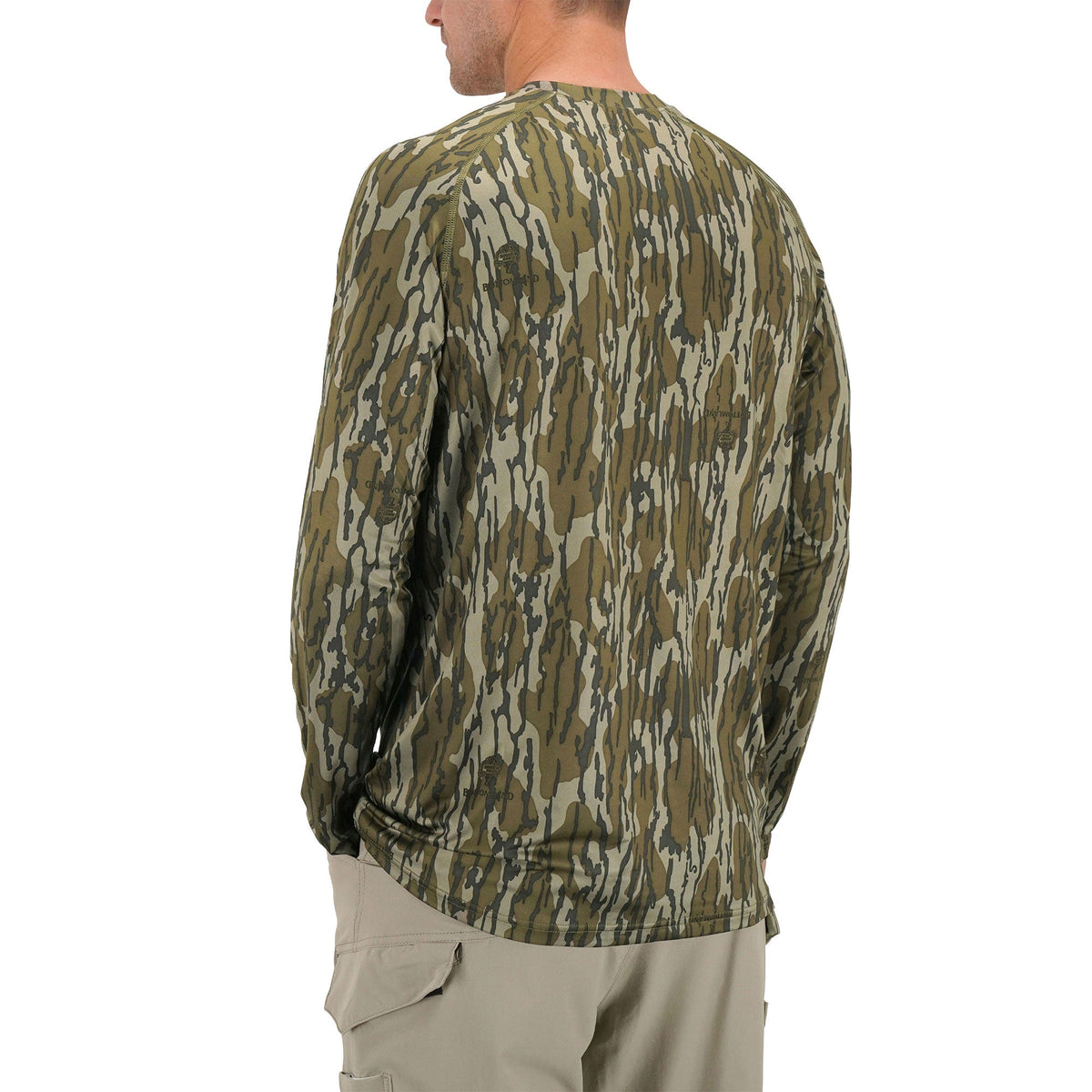 Mens Mossy Oak® Camo LS Performance Shirt - AFTCO