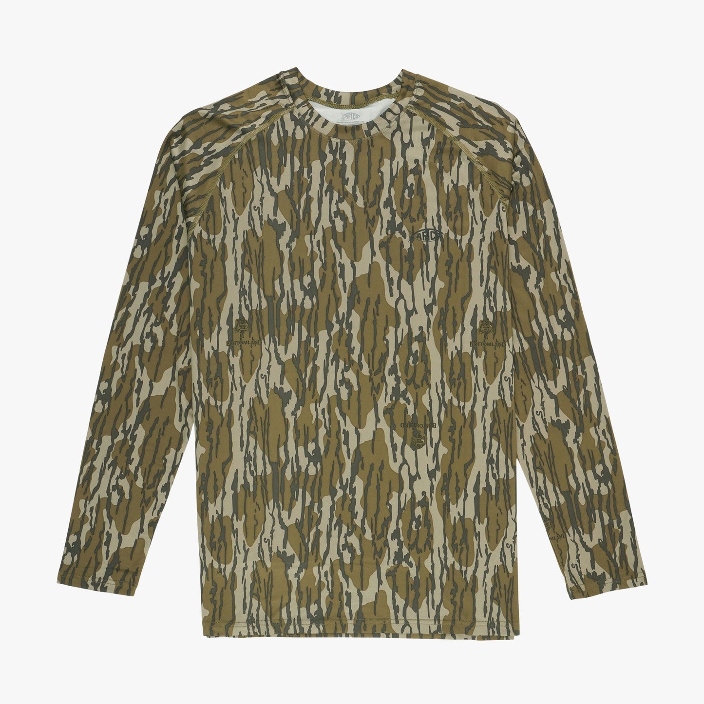 Mens Mossy Oak® Camo LS Performance Shirt - AFTCO