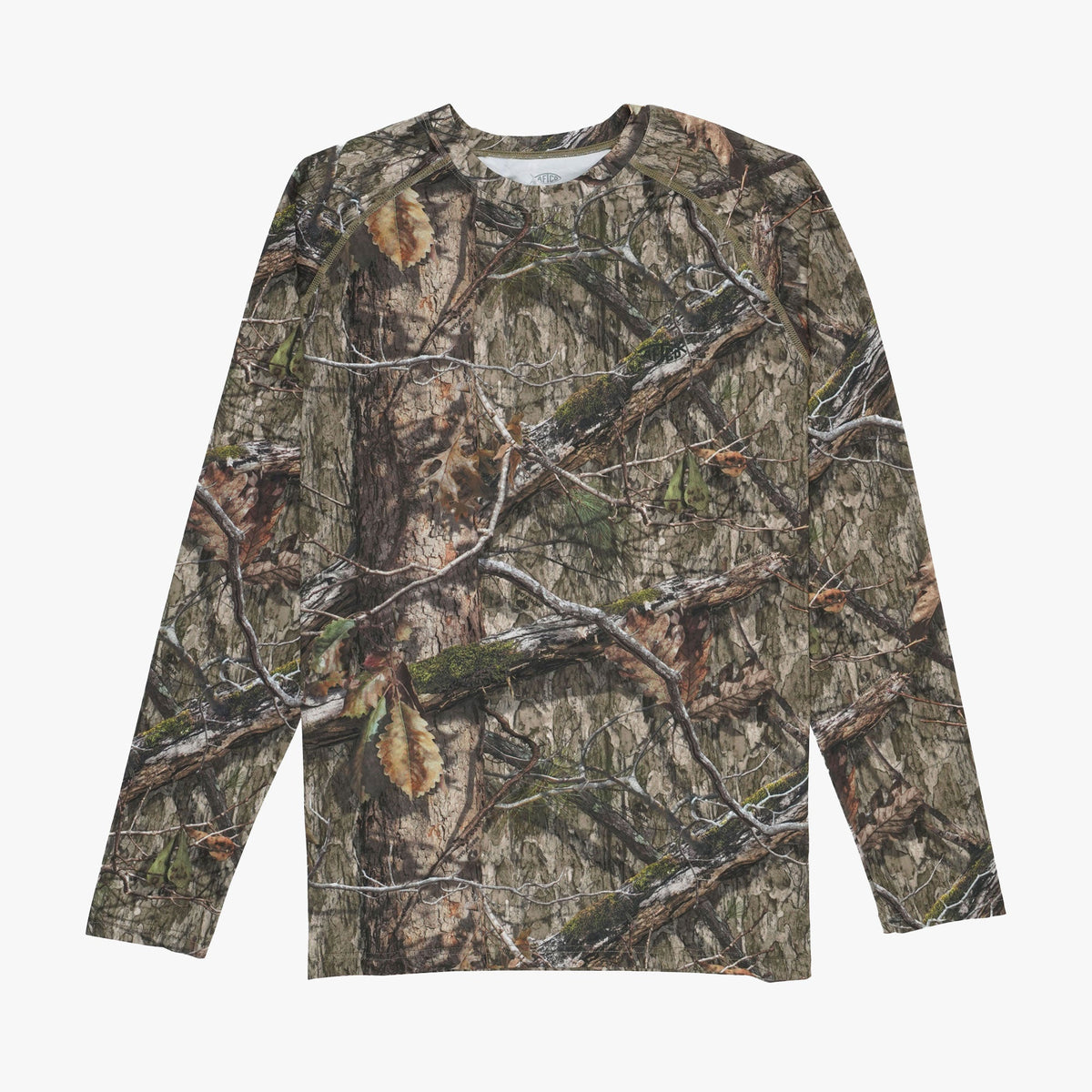 Mens Mossy Oak® Camo LS Performance Shirt - AFTCO