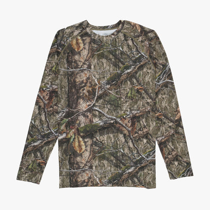 Mens Mossy Oak® Camo LS Performance Shirt - AFTCO