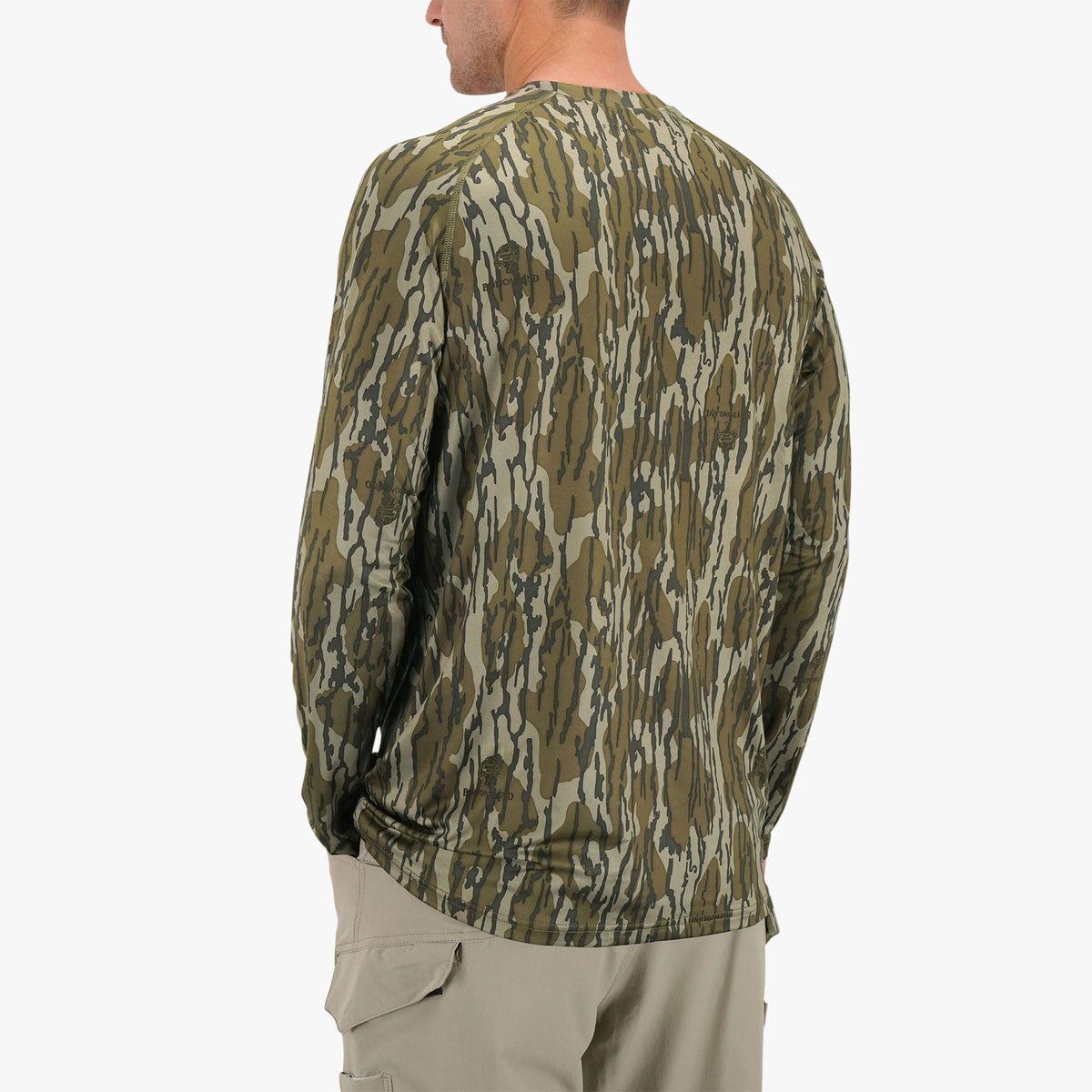 Mens Mossy Oak® Camo LS Performance Shirt - AFTCO