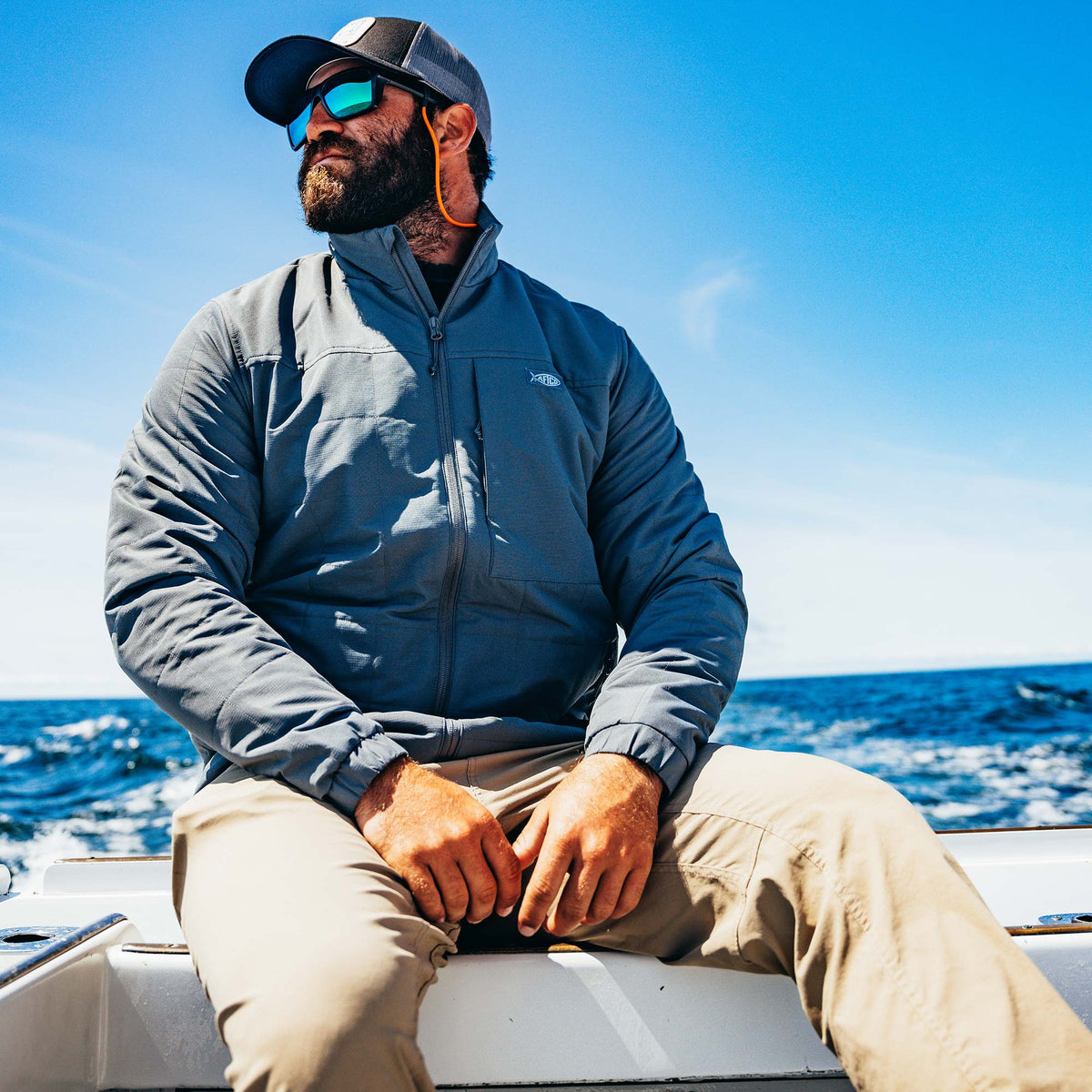 Mens Crosswind Insulated Fishing Puffer Jacket - AFTCO