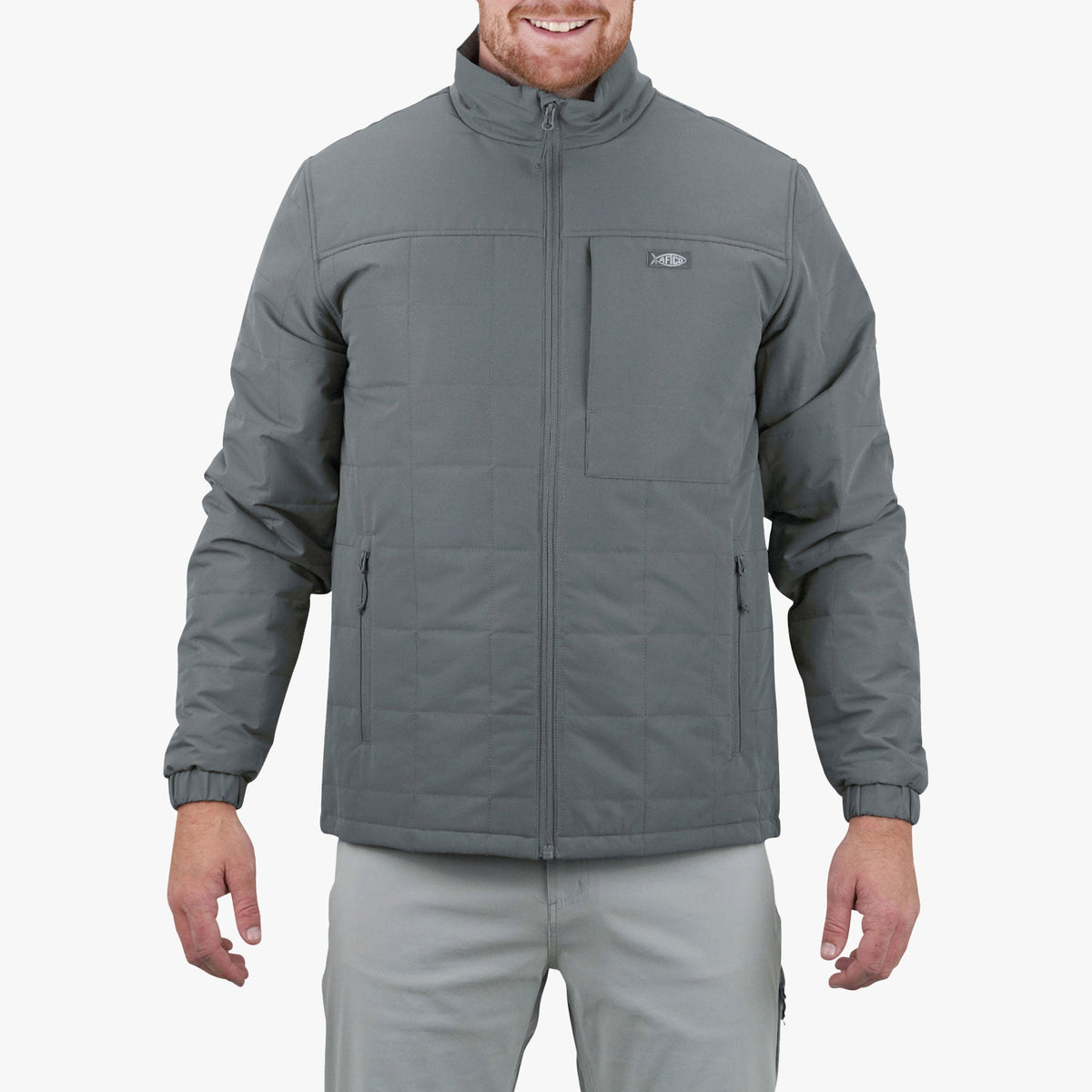 Mens Crosswind Insulated Fishing Puffer Jacket - AFTCO