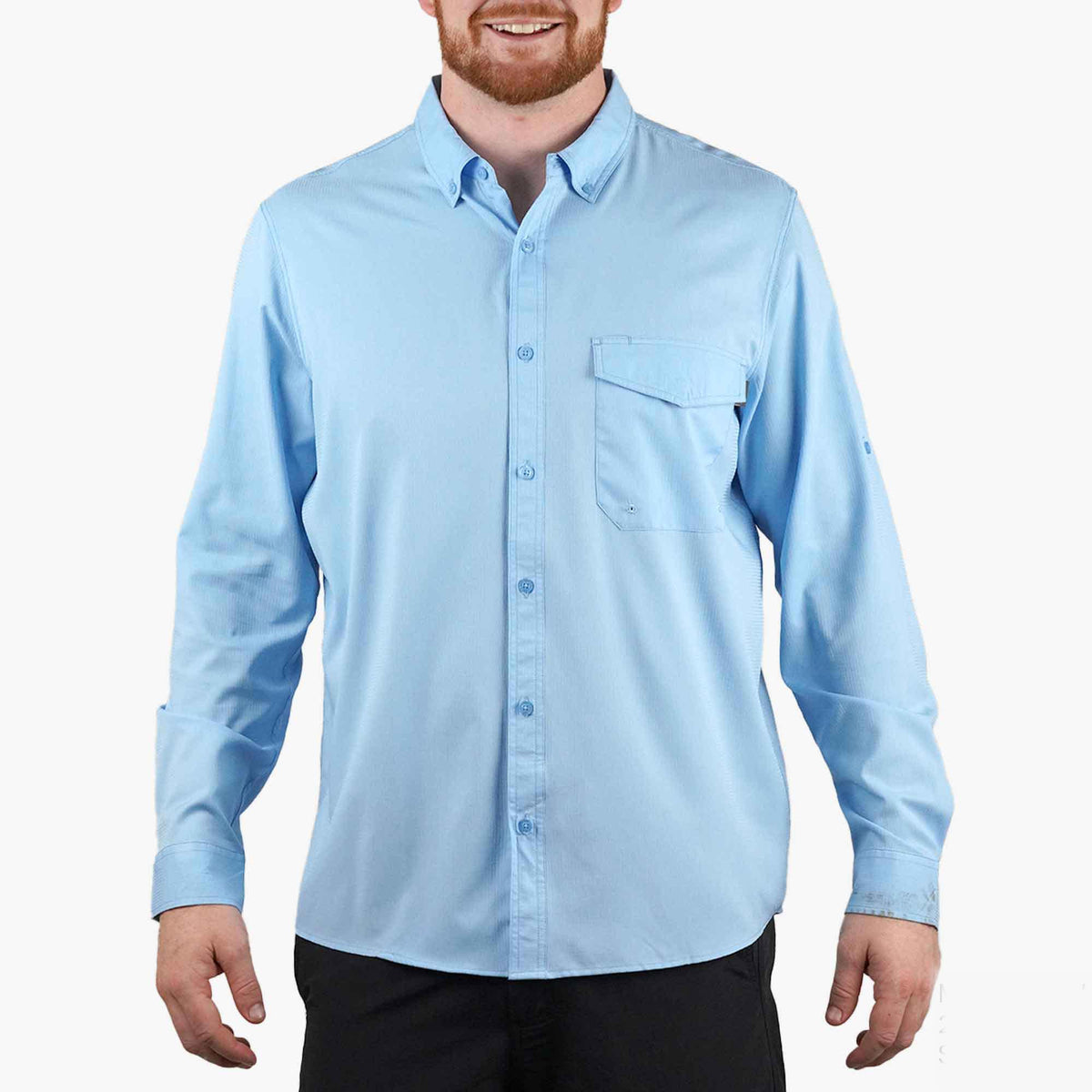 Mens Palomar LS Vented Fishing Shirts - AFTCO