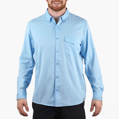Mens Palomar LS Vented Fishing Shirts - AFTCO