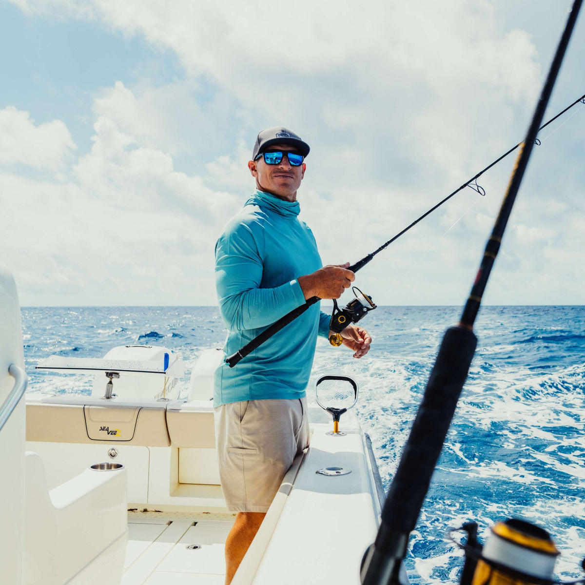 Mens 365 Hybrid Stretch Chino Fishing Shorts - AFTCO