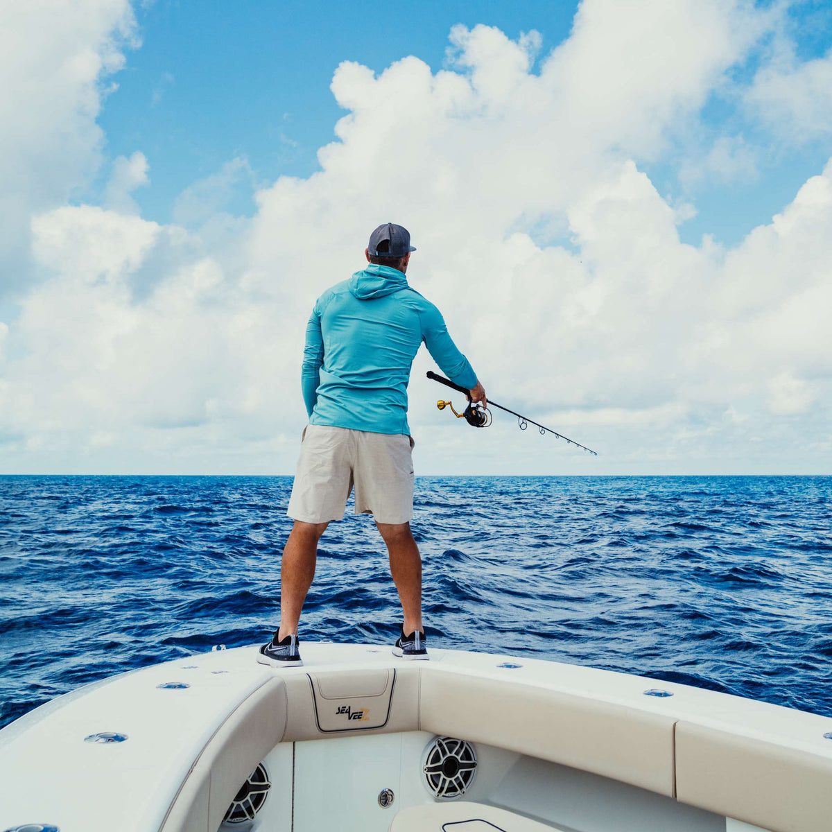 Mens 365 Hybrid Stretch Chino Fishing Shorts - AFTCO