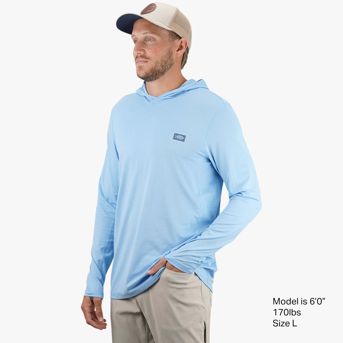 Mens Air O Mesh Hooded Fishing Shirt - AFTCO