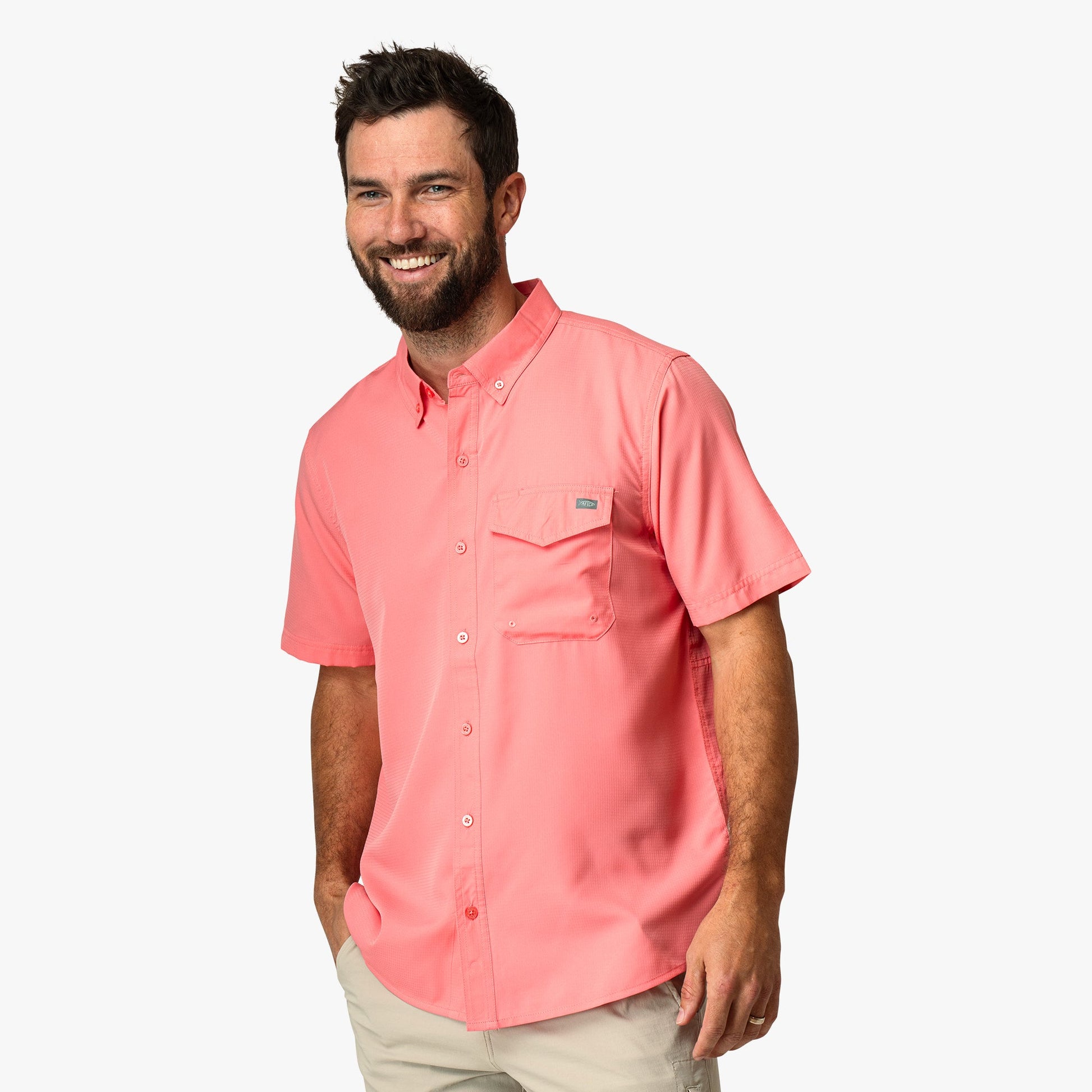 Mens Palomar SS Vented Fishing Shirt - AFTCO