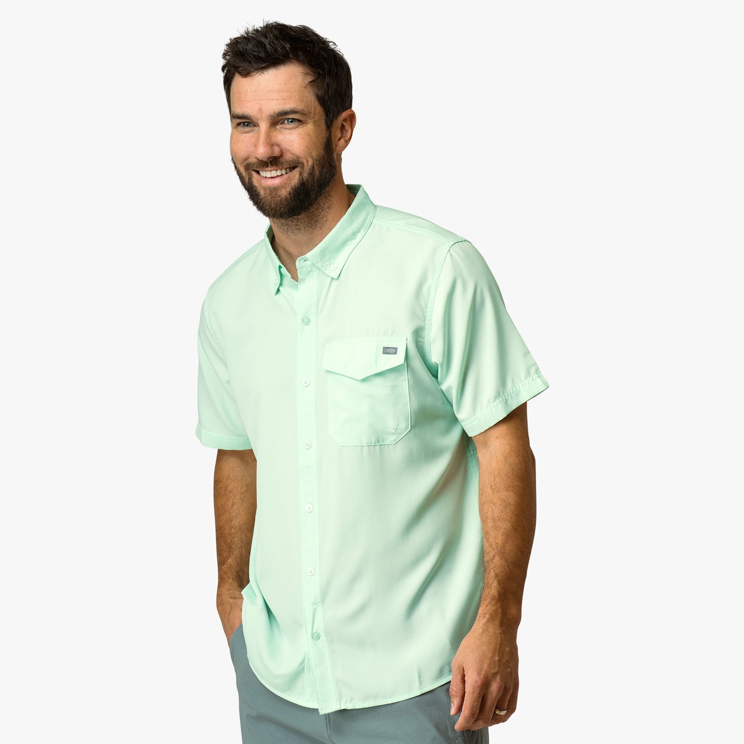 Mens Palomar SS Vented Fishing Shirt - AFTCO