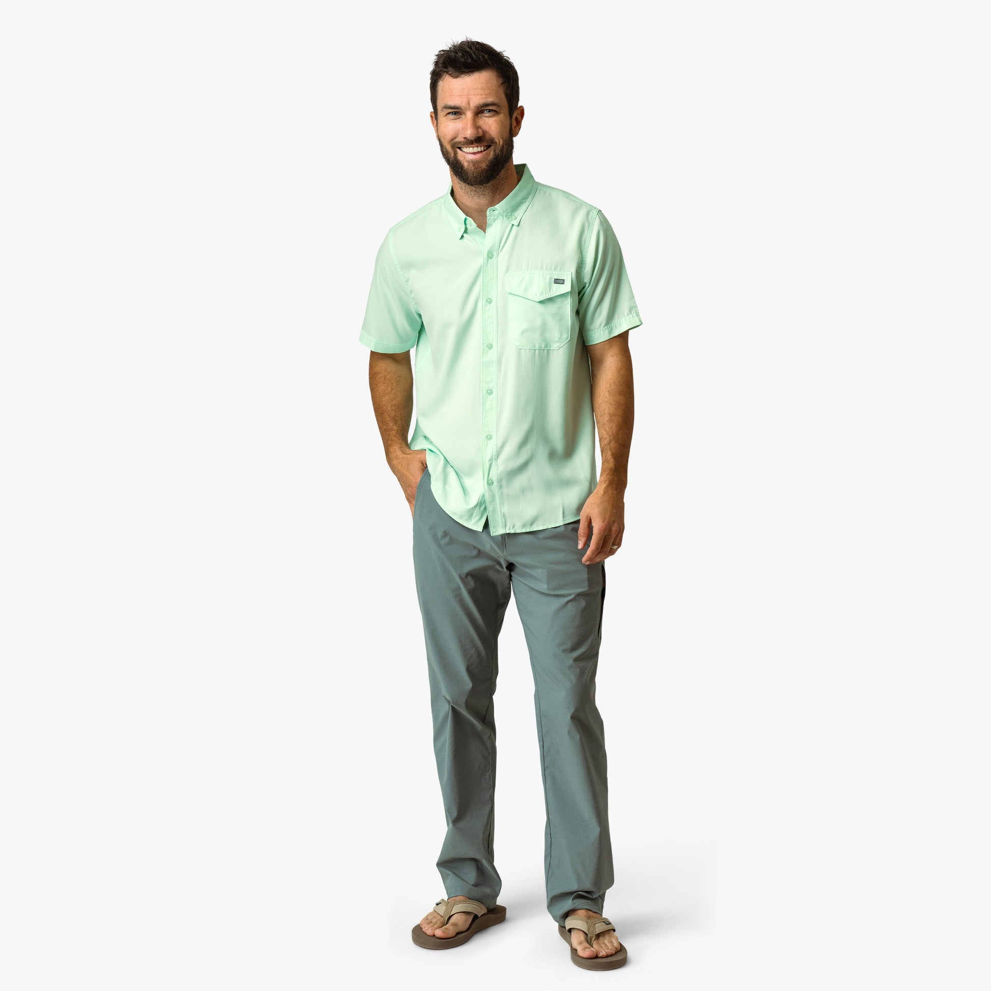 Mens Palomar SS Vented Fishing Shirt - AFTCO
