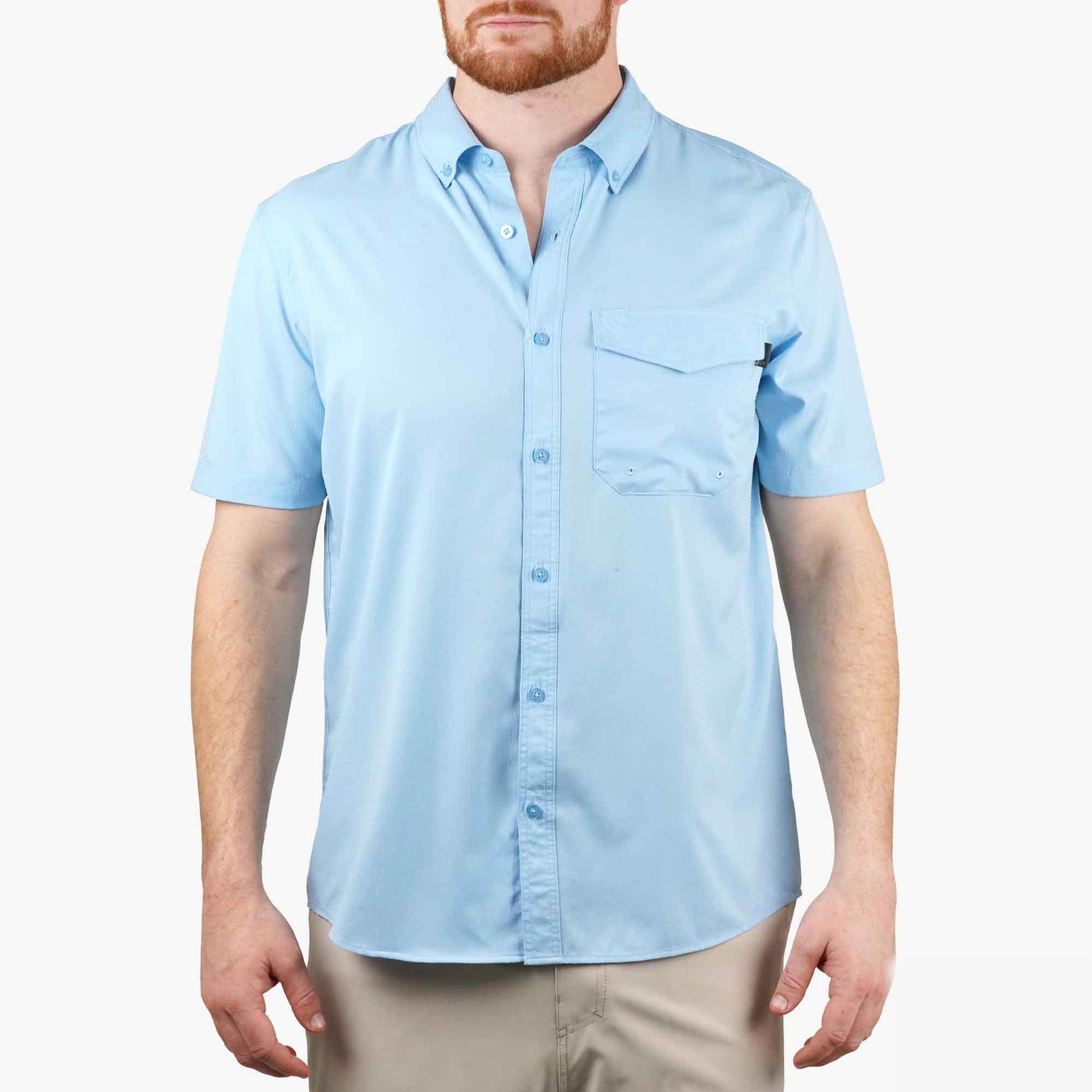 Mens Palomar SS Vented Fishing Shirt - AFTCO