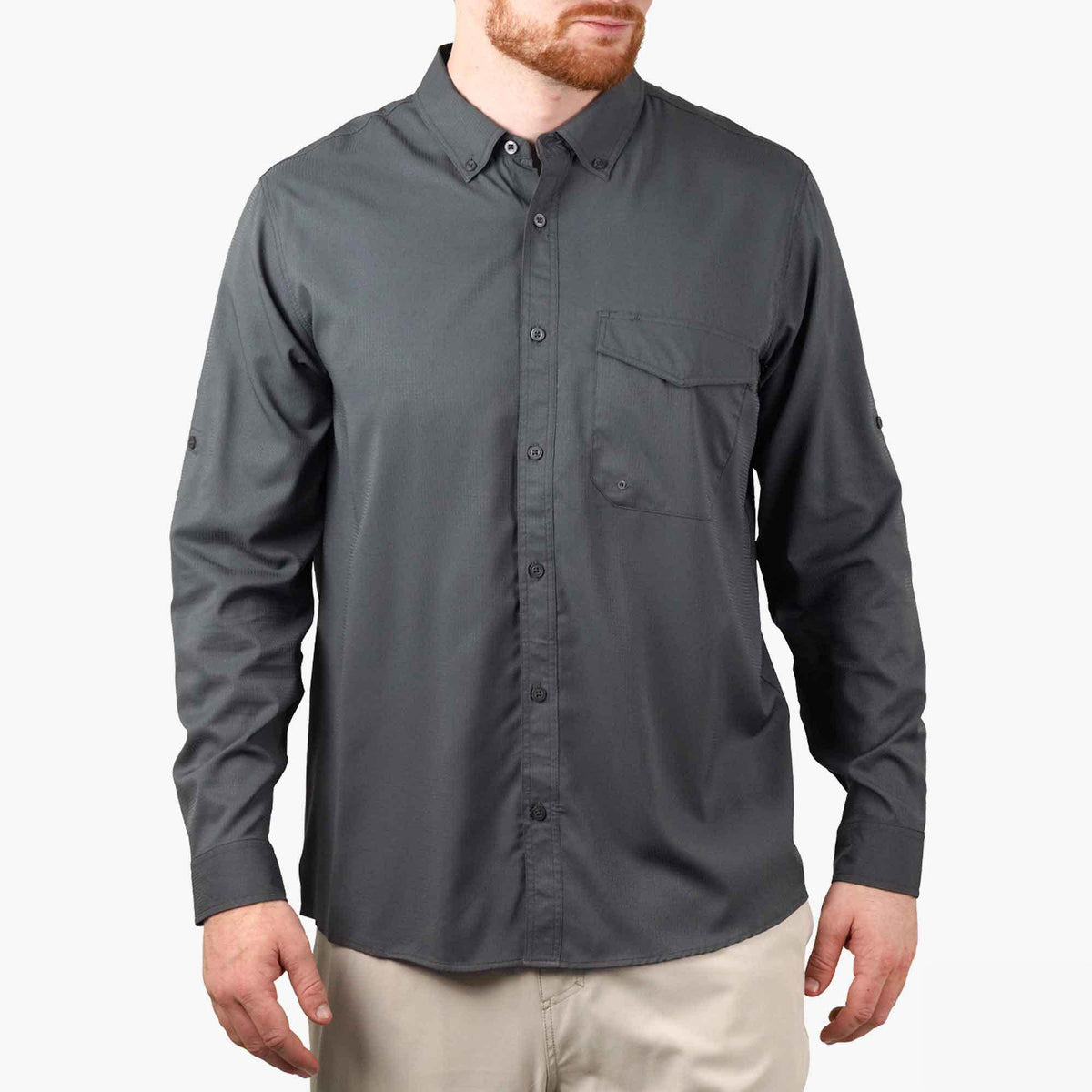 Mens Palomar LS Vented Fishing Shirts - AFTCO