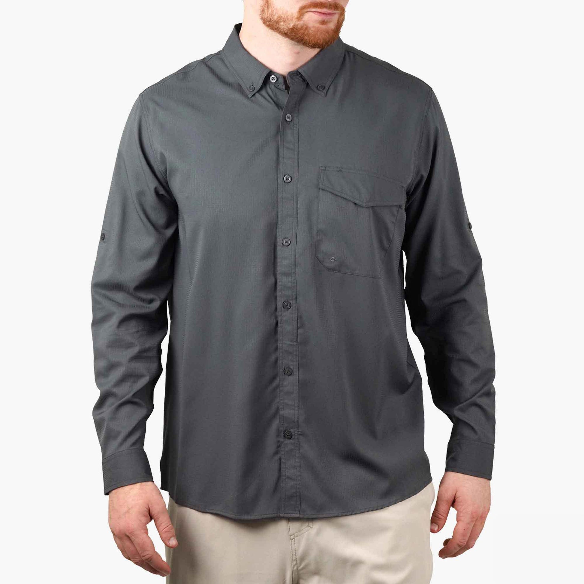 Mens Palomar LS Vented Fishing Shirts - AFTCO