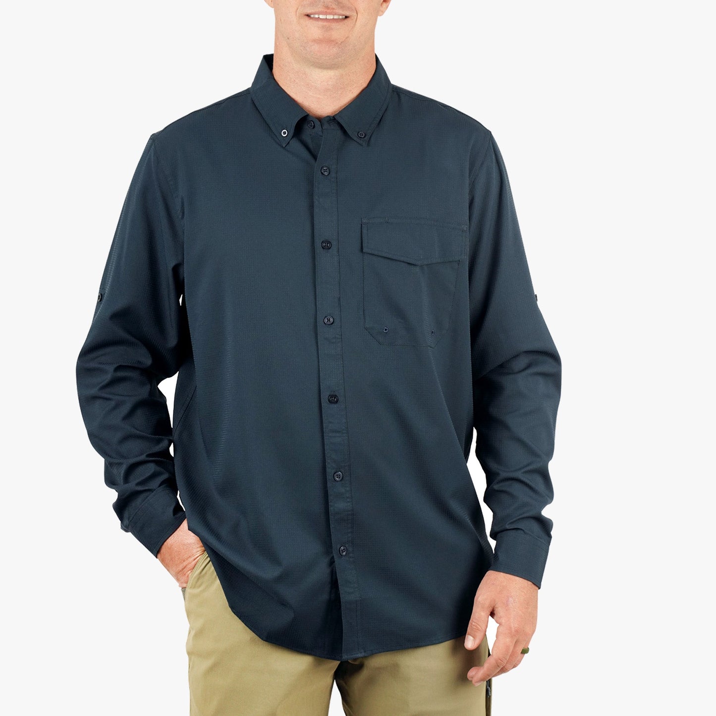 Mens Palomar LS Vented Fishing Shirts - AFTCO