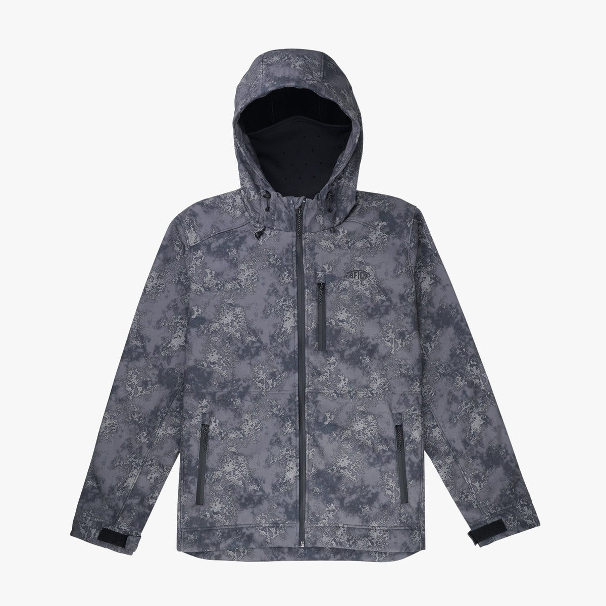 Mens Reaper Tactical Zip Up Camo Softshell Jacket - AFTCO