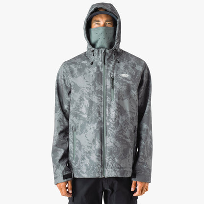Mens Reaper Tactical Zip Up Camo Softshell Jacket - AFTCO