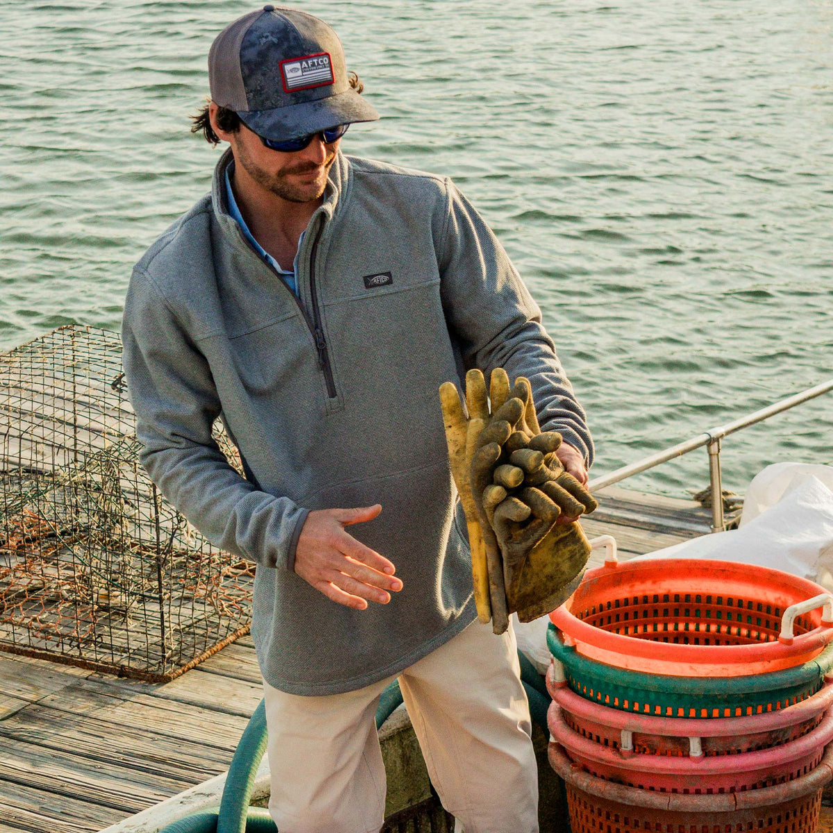 Mens Sentinel ¼ Zip Pullover - AFTCO
