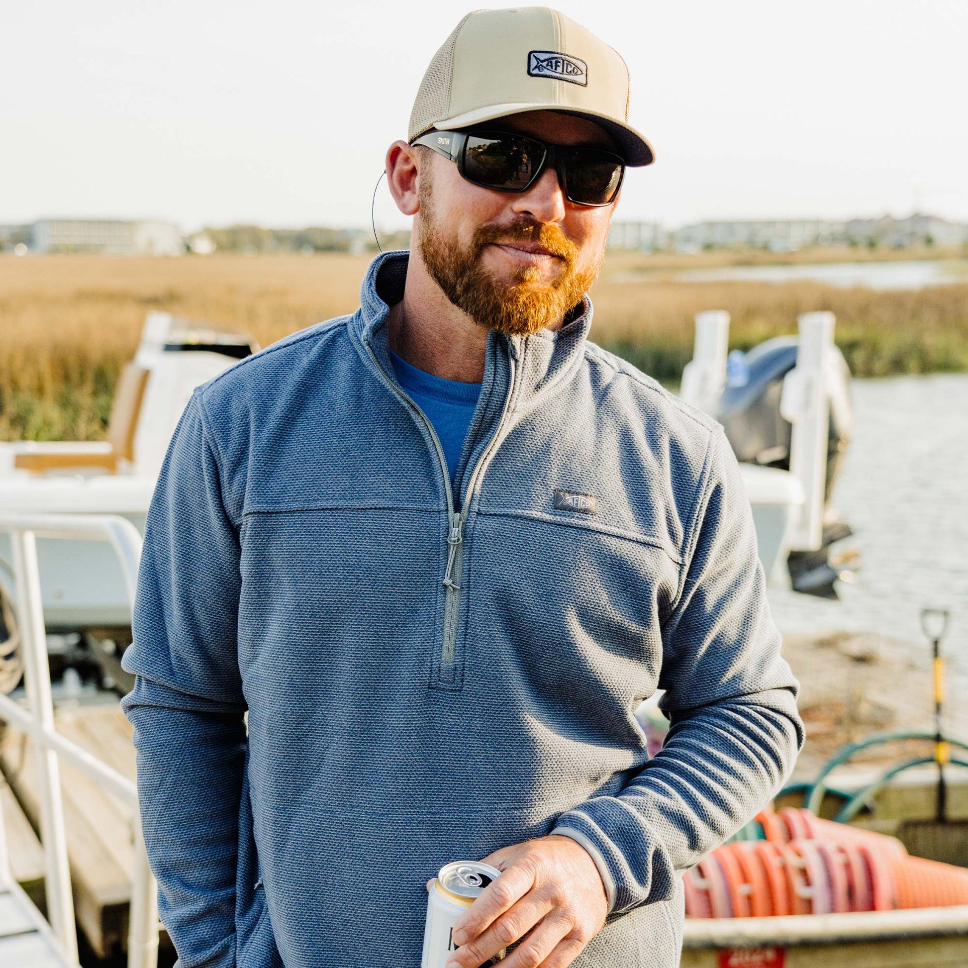 Mens Sentinel ¼ Zip Pullover - AFTCO