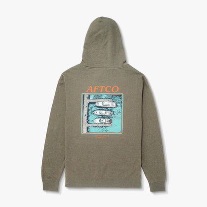 Mens Docked Mens Pullover Sweatshirt Hoodie - AFTCO
