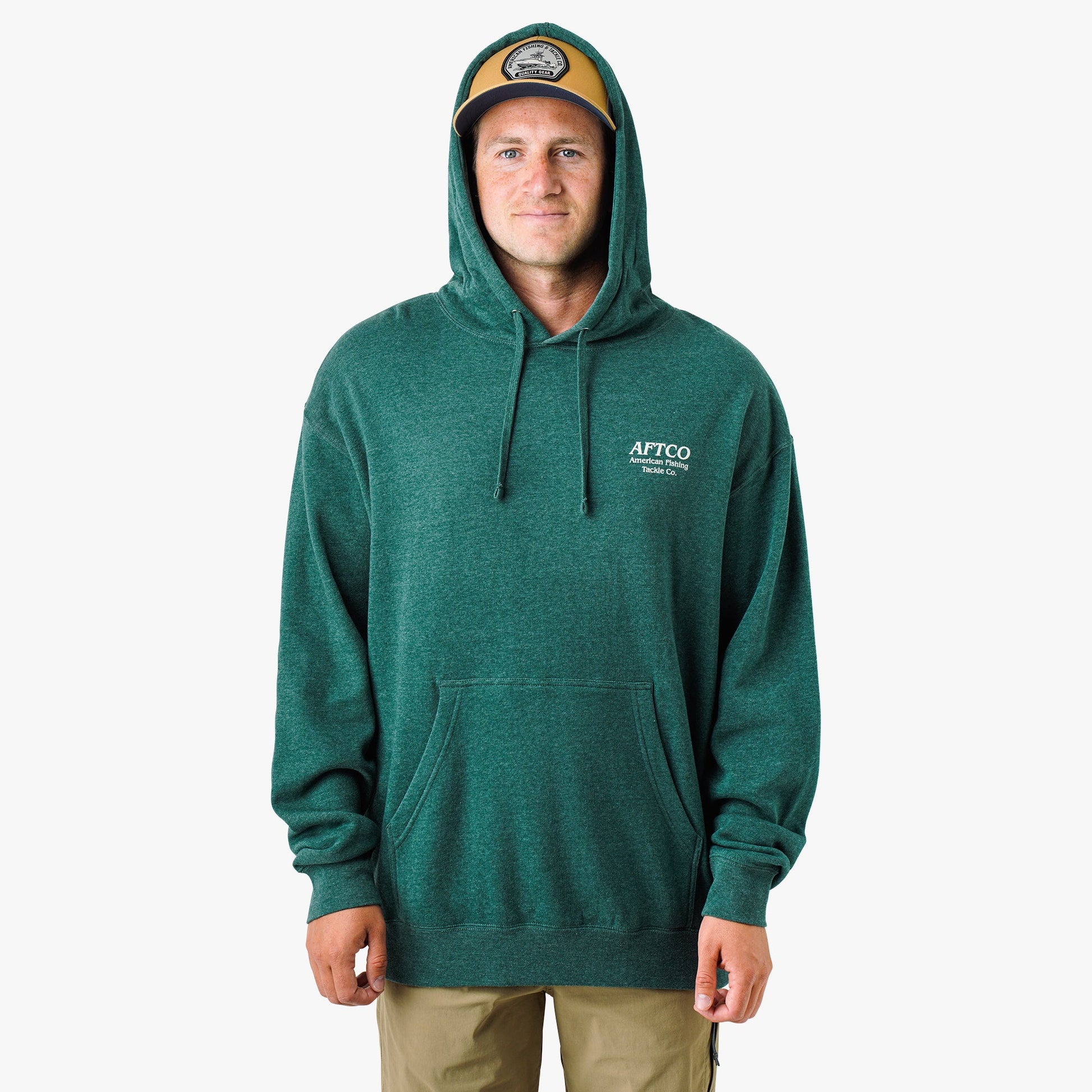 Mens Docked Mens Pullover Sweatshirt Hoodie - AFTCO