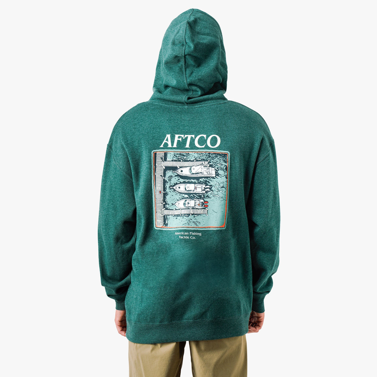 Mens Docked Mens Pullover Sweatshirt Hoodie - AFTCO
