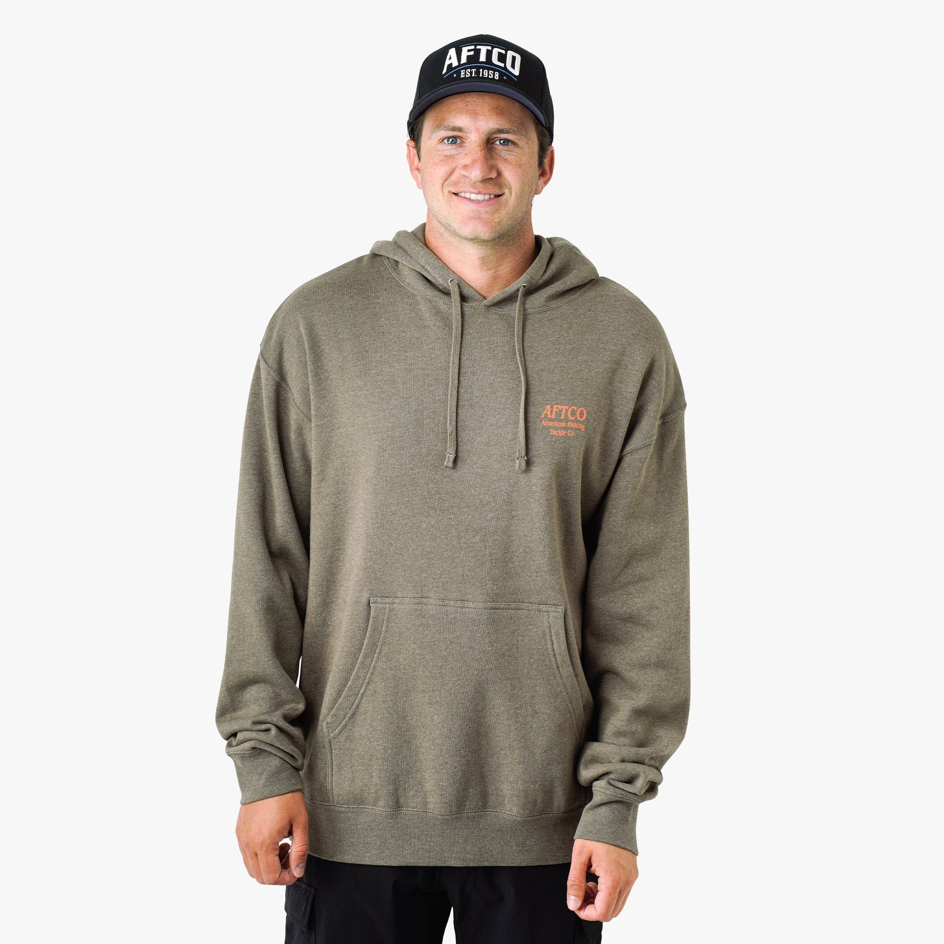 Mens Docked Mens Pullover Sweatshirt Hoodie - AFTCO