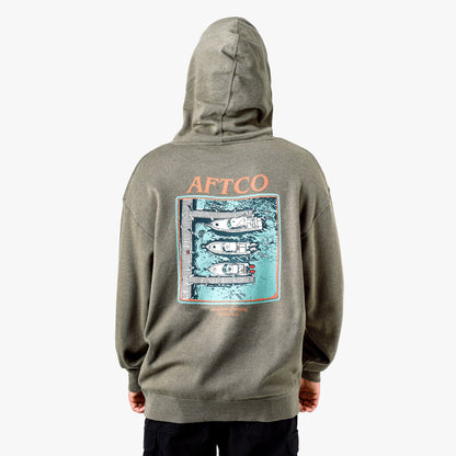 Mens Docked Mens Pullover Sweatshirt Hoodie - AFTCO