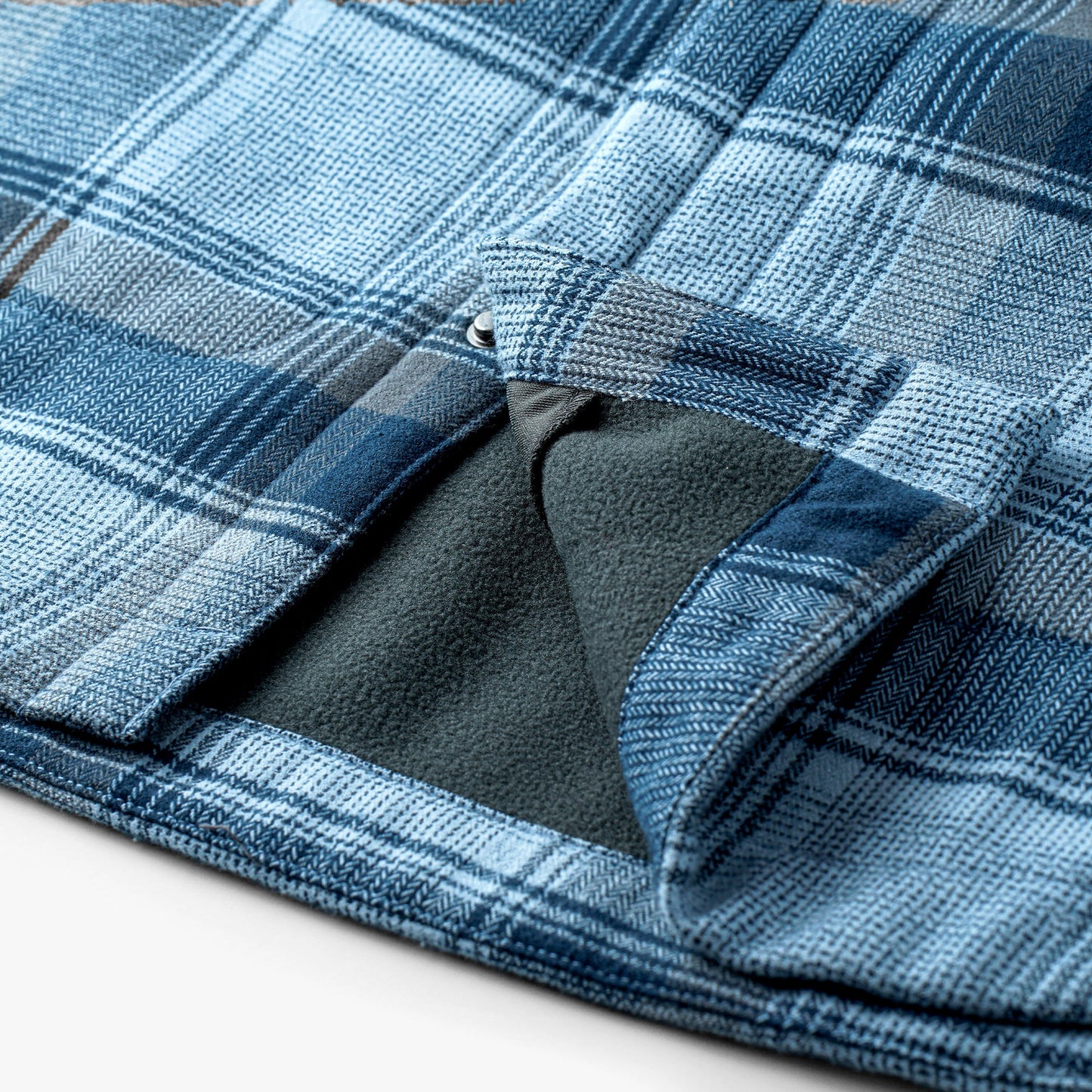 Mens Stout Button Up Flannel Shacket - AFTCO