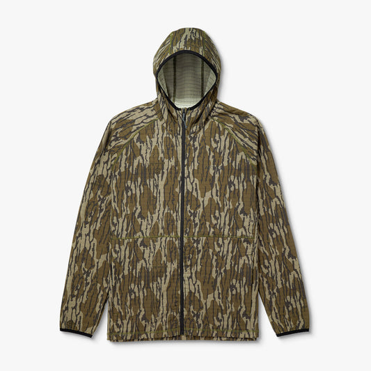Mens ArmourLoft Mossy Oak Full Zip Fishing Hoodie - AFTCO