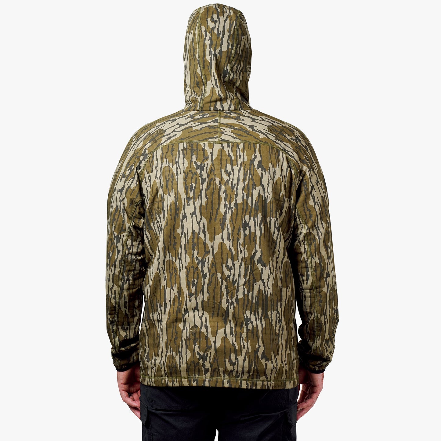 Mens ArmourLoft Mossy Oak Full Zip Fishing Hoodie - AFTCO
