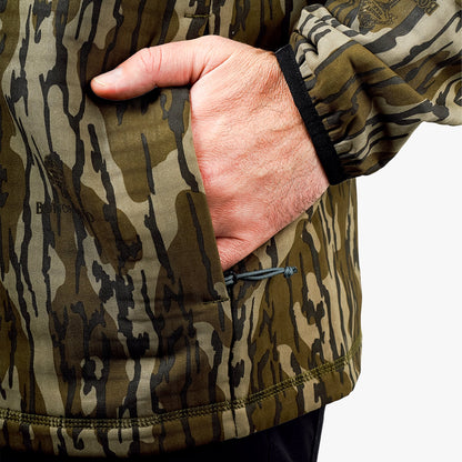 Mens ArmourLoft Mossy Oak Full Zip Fishing Hoodie - AFTCO