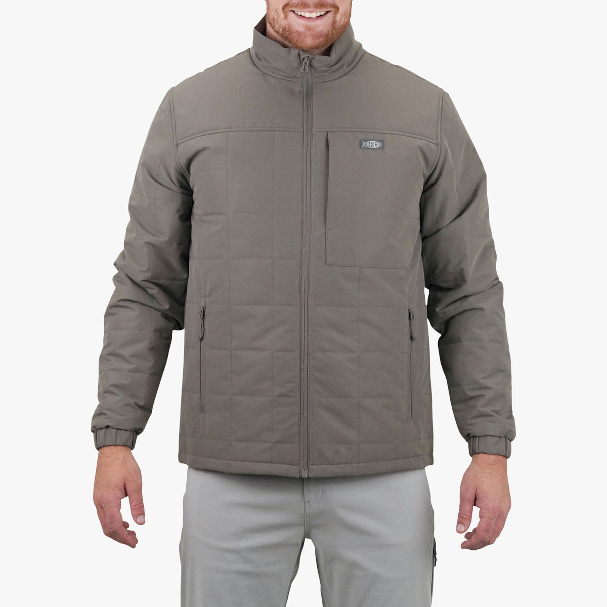 Mens Crosswind Insulated Fishing Puffer Jacket - AFTCO
