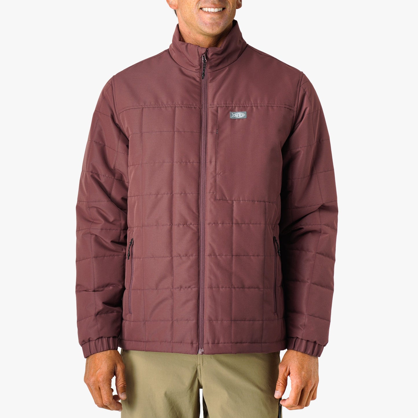 Mens Crosswind Insulated Fishing Puffer Jacket - AFTCO