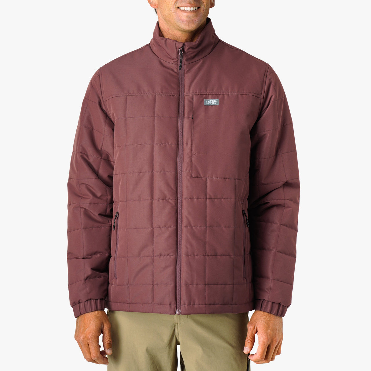 Mens Crosswind Insulated Fishing Puffer Jacket - AFTCO