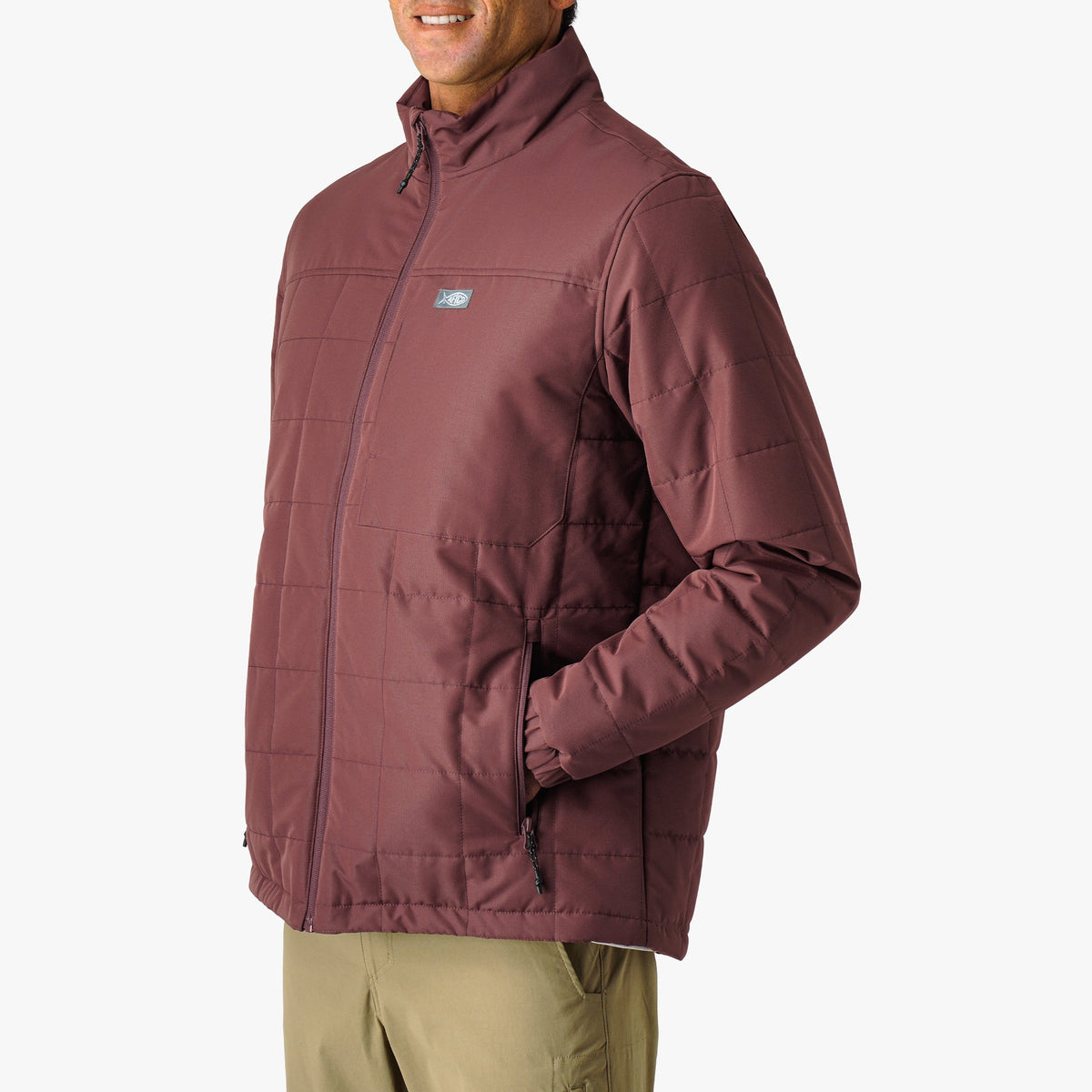 Mens Crosswind Insulated Fishing Puffer Jacket - AFTCO
