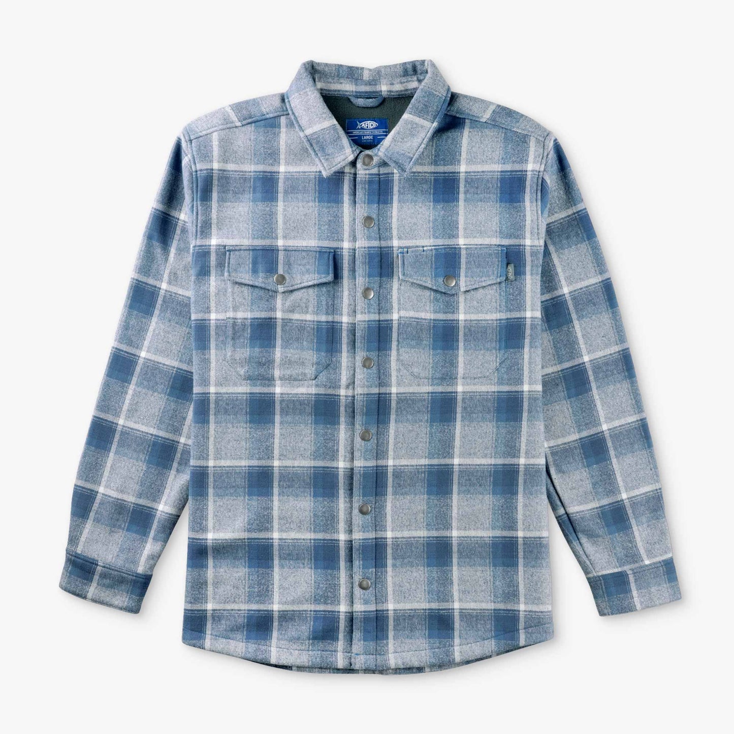 Mens Stout Flannel Shacket - AFTCO