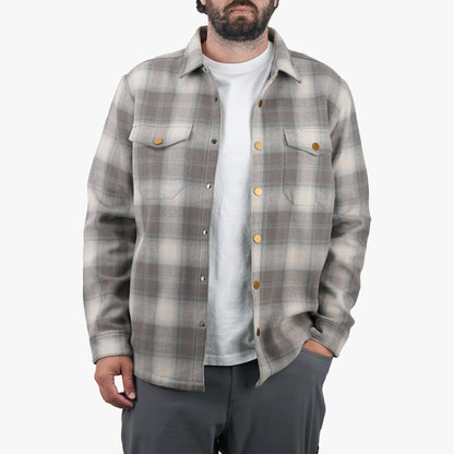Mens Stout Flannel Shacket - AFTCO