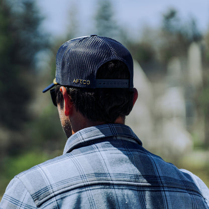 Mens Powerboat Trucker Fishing Snapback Hat - AFTCO