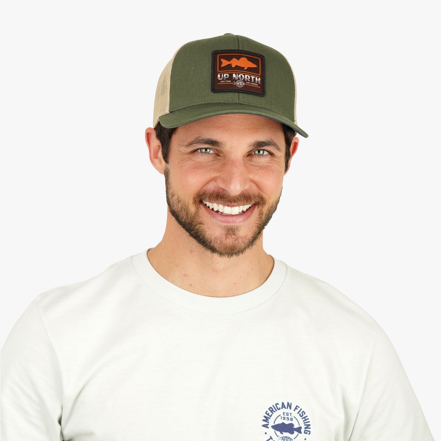Mens Frontier Fishing Trucker Hat - AFTCO