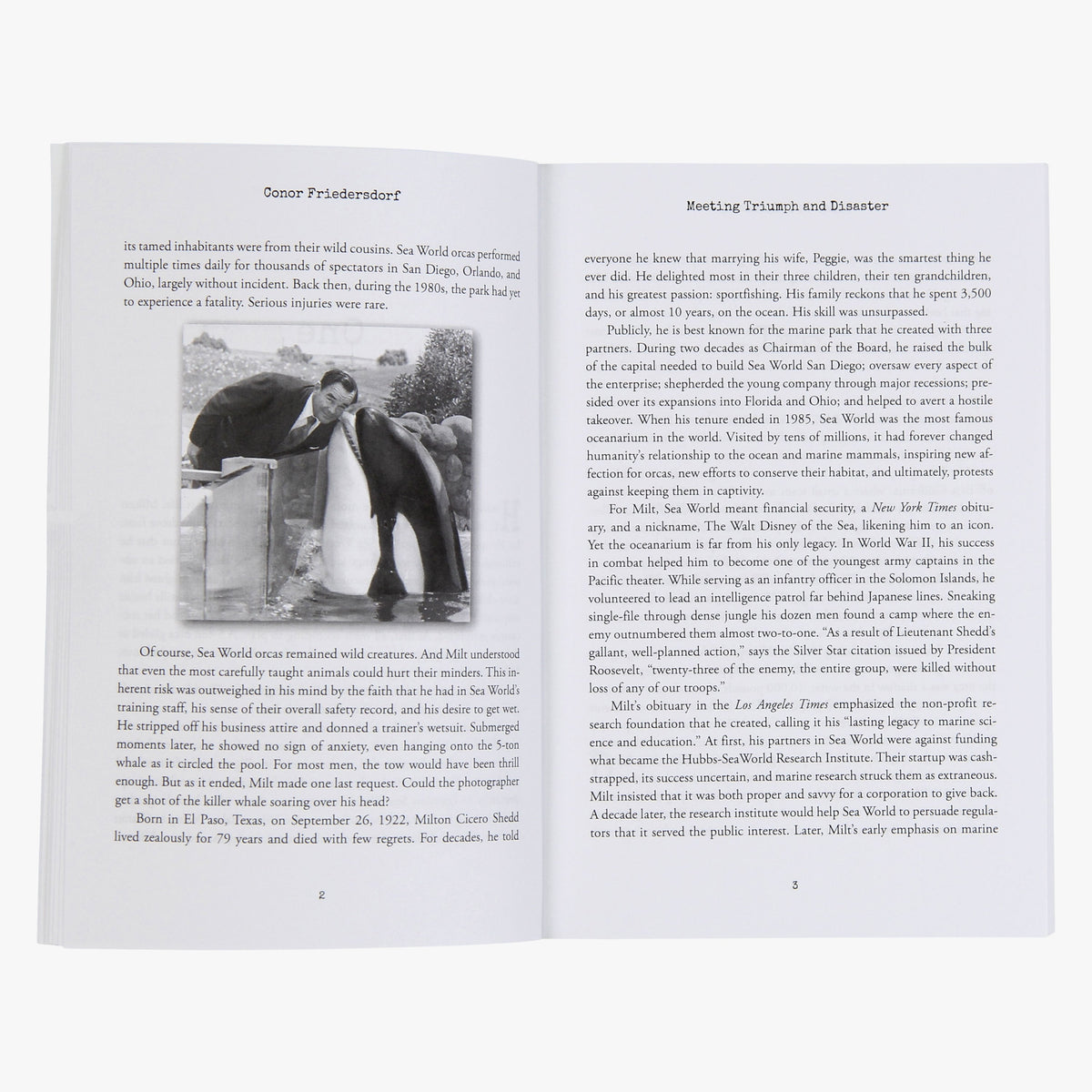 Mens Milt Shedd Book - Meeting Triumph and Disaster - AFTCO