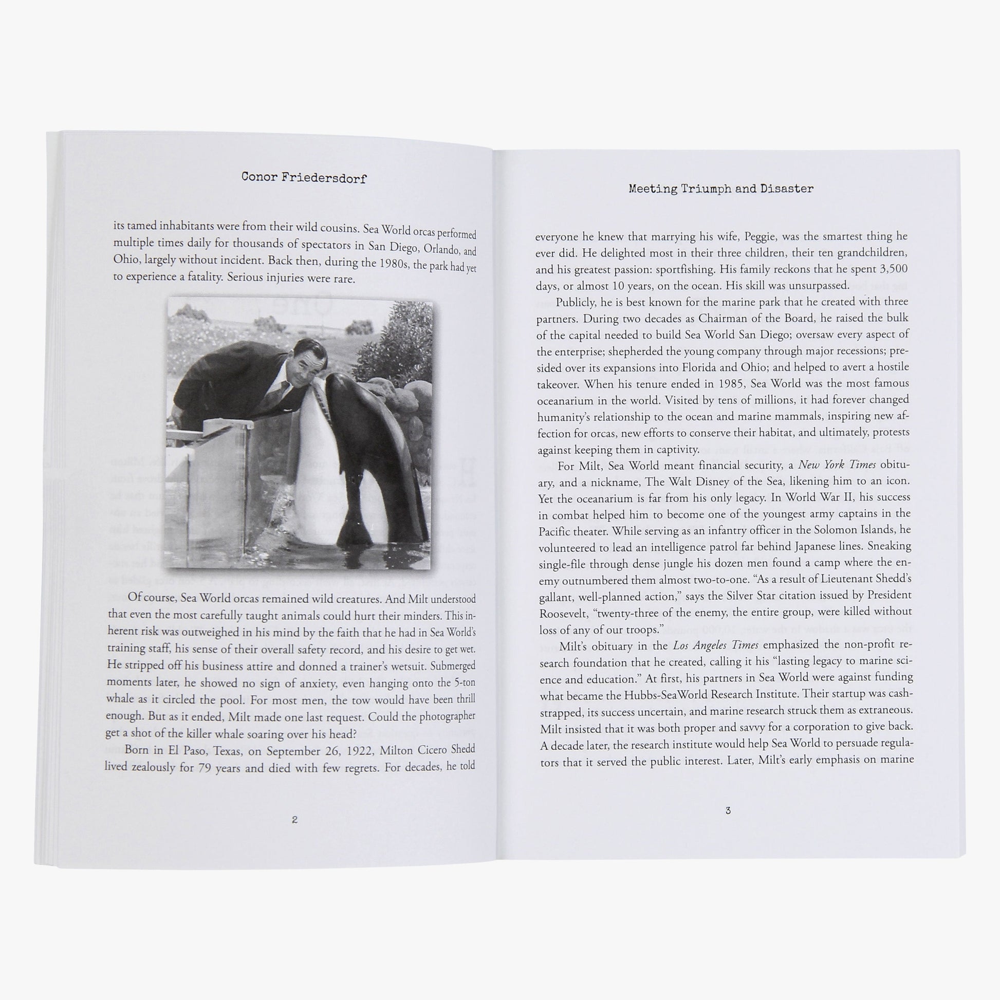 Mens Milt Shedd Book - Meeting Triumph and Disaster - AFTCO