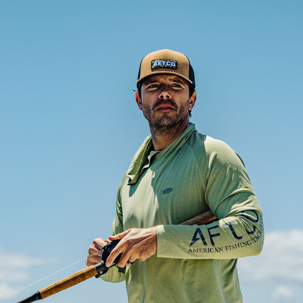 Mens Boss Fishing Trucker Hat - AFTCO