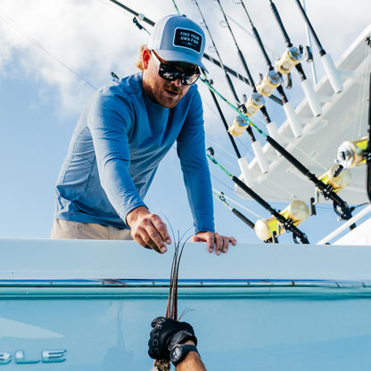 Mens Find Your Own Fish Trucker Hat - AFTCO