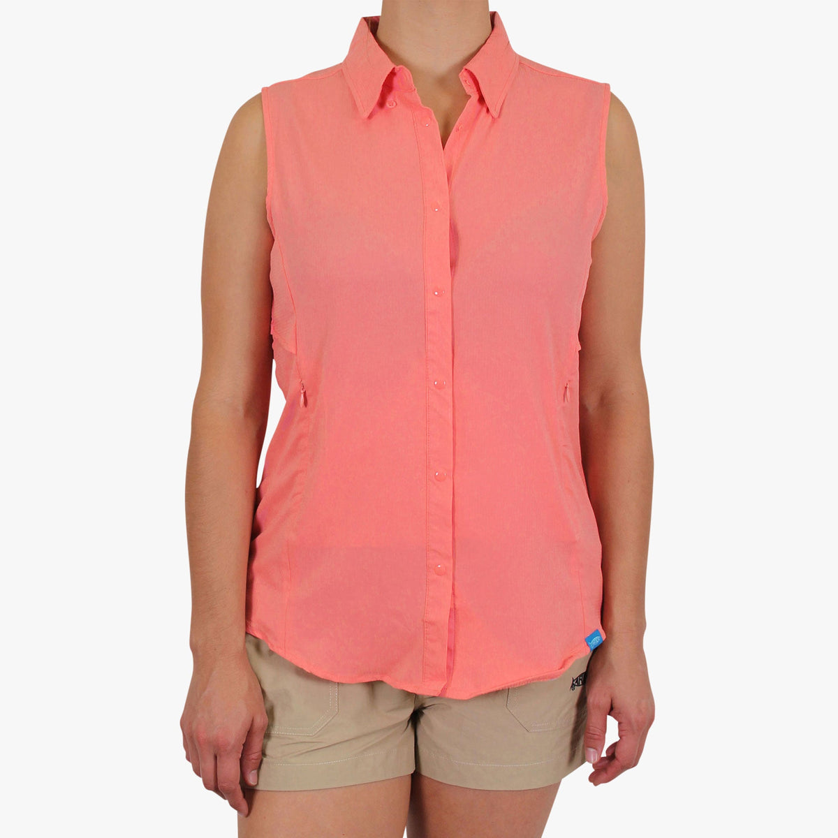 Womens Women's Wrangle Sleeveless Button Down Shirt - AFTCO