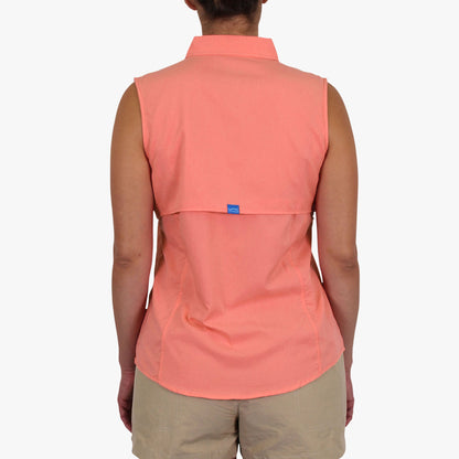 Womens Women's Wrangle Sleeveless Button Down Shirt - AFTCO